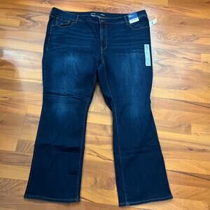 Old Navy Mid Rise KICKER Boot-Cut Blue Denim Jeans Women's Size 24W